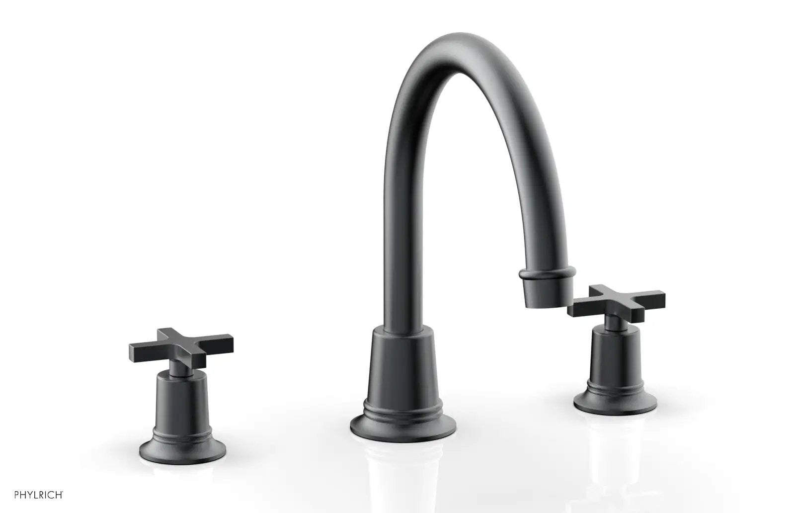 Phylrich HEX MODERN Deck Tub Set - Cross Handles by Phylrich