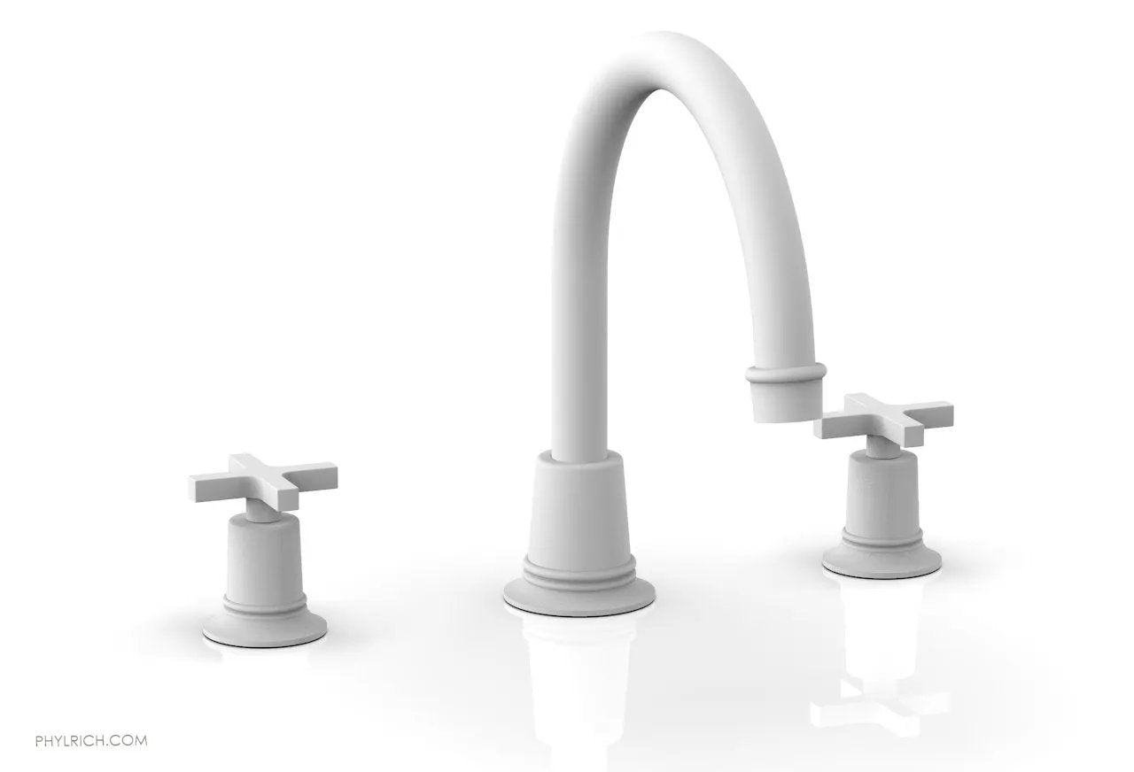 Phylrich HEX MODERN Deck Tub Set - Cross Handles by Phylrich