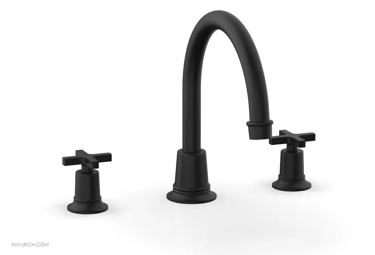Phylrich HEX MODERN Deck Tub Set - Cross Handles by Phylrich