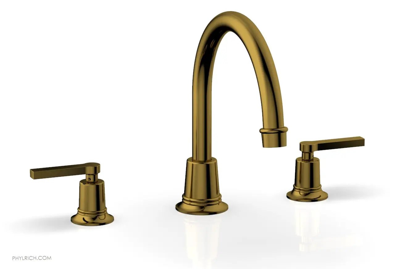 Phylrich HEX MODERN Deck Tub Set - Lever Handles by Phylrich