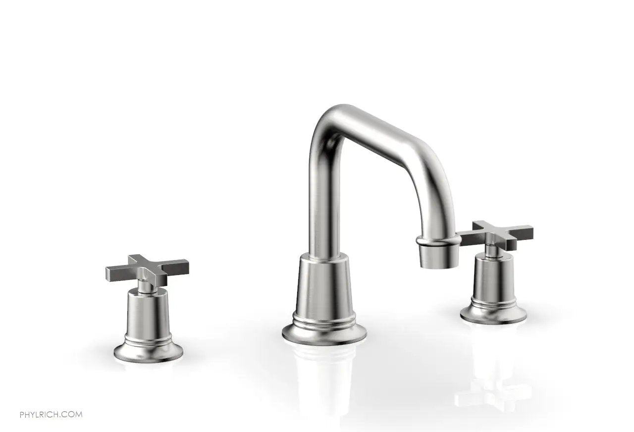 Phylrich HEX MODERN Deck Tub Set - Cross Handles by Phylrich