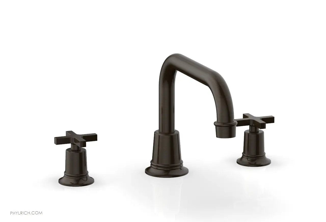 Phylrich HEX MODERN Deck Tub Set - Cross Handles by Phylrich