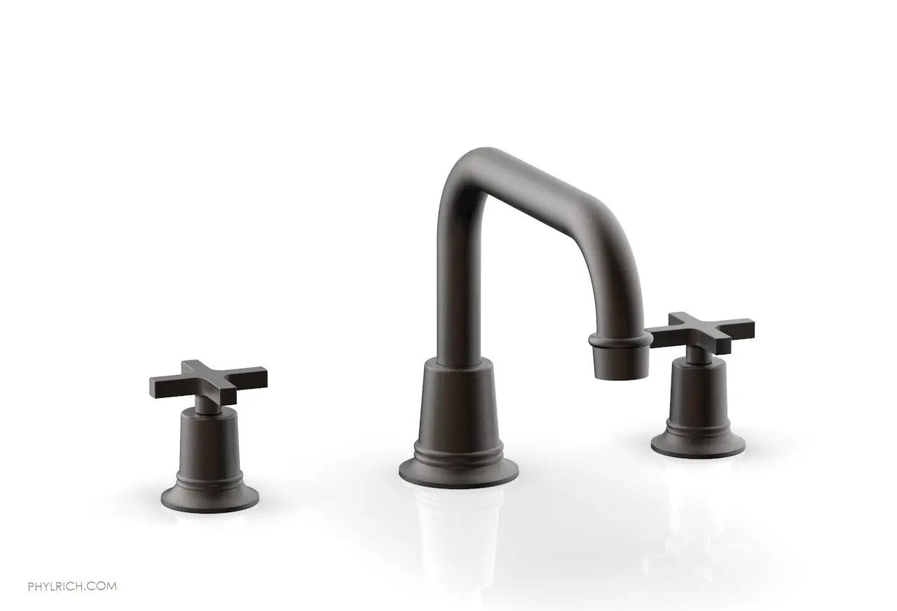 Phylrich HEX MODERN Deck Tub Set - Cross Handles by Phylrich