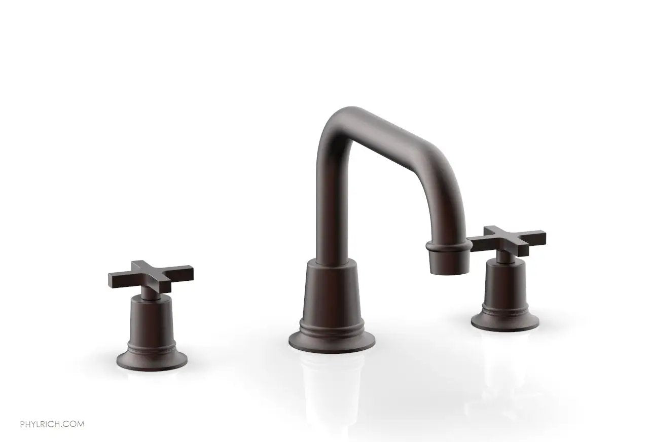 Phylrich HEX MODERN Deck Tub Set - Cross Handles by Phylrich
