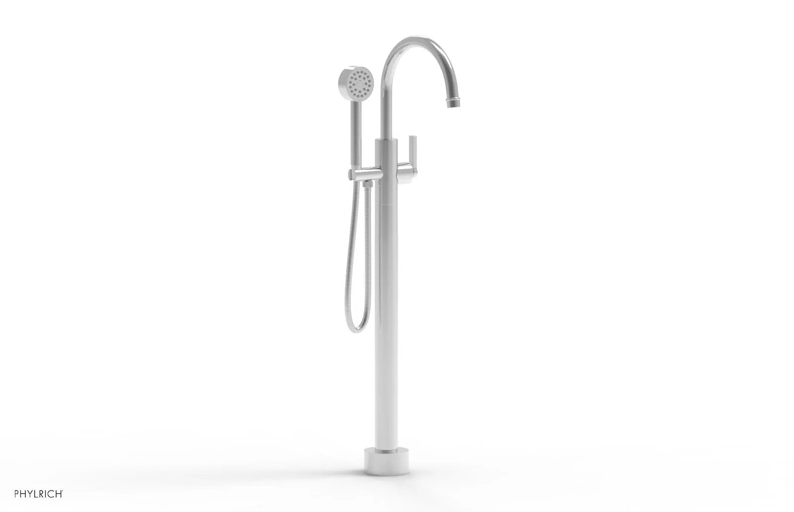 polished chrome tub filler
