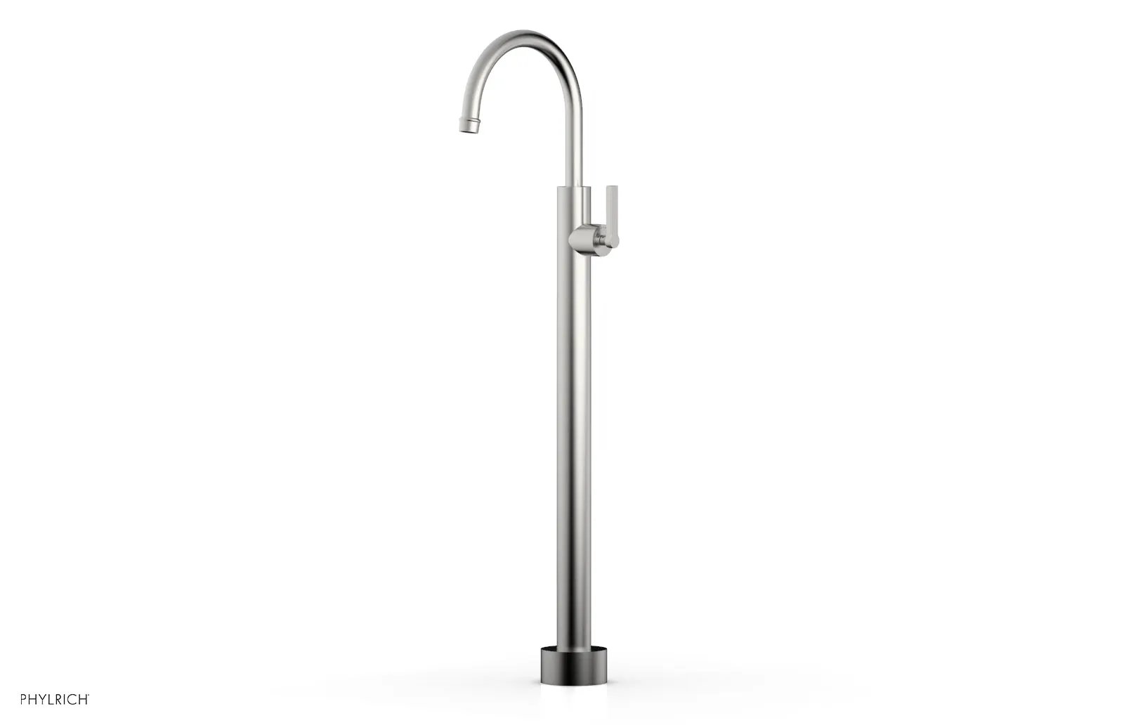 Phylrich HEX MODERN Tall Floor Mount Tub Filler - Lever Handle by Phylrich