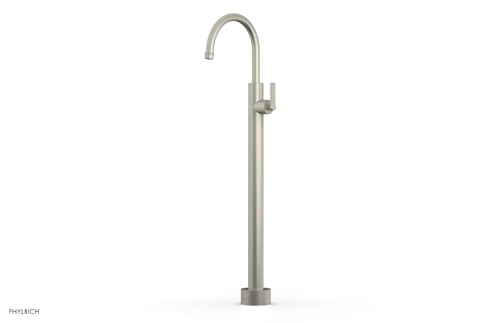 Phylrich HEX MODERN Tall Floor Mount Tub Filler - Lever Handle by Phylrich