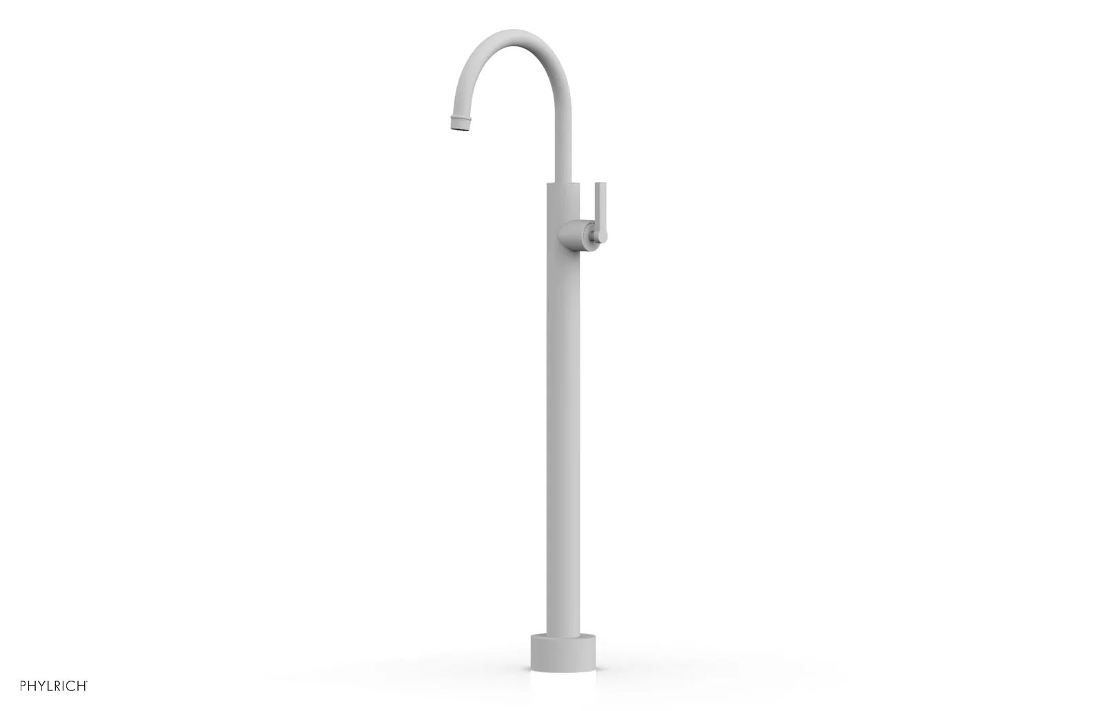 Phylrich HEX MODERN Tall Floor Mount Tub Filler - Lever Handle by Phylrich