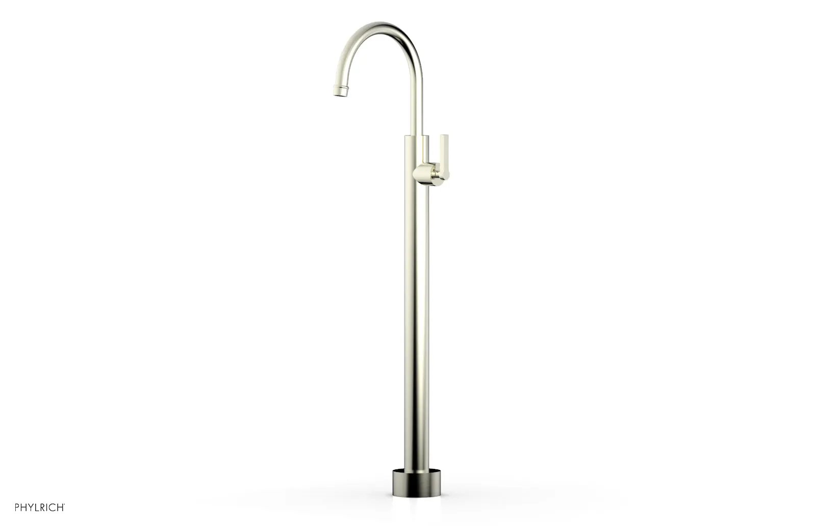 Phylrich HEX MODERN Tall Floor Mount Tub Filler - Lever Handle by Phylrich