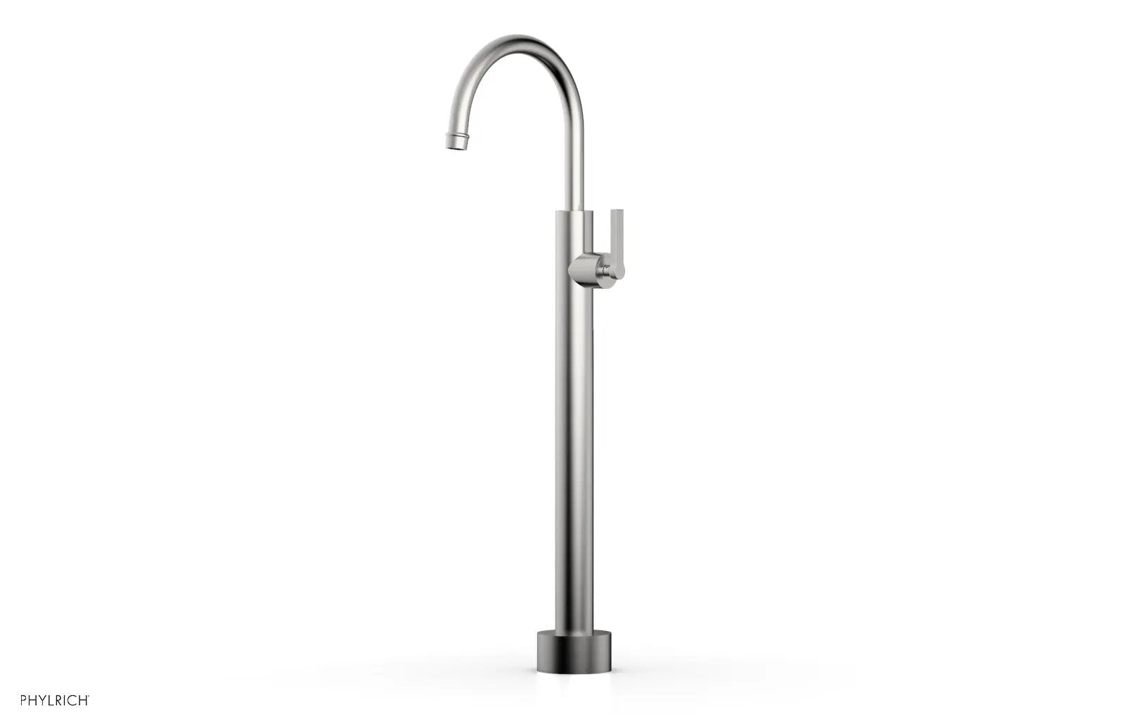 Phylrich HEX MODERN Low Floor Mount Tub Filler - Lever Handle by Phylrich