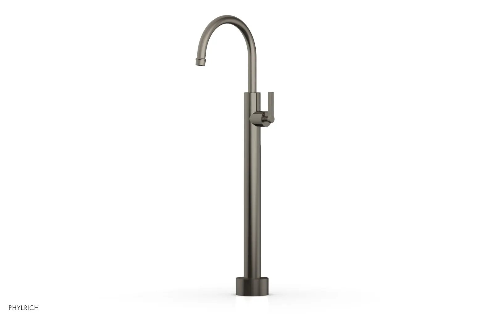 Phylrich HEX MODERN Low Floor Mount Tub Filler - Lever Handle by Phylrich