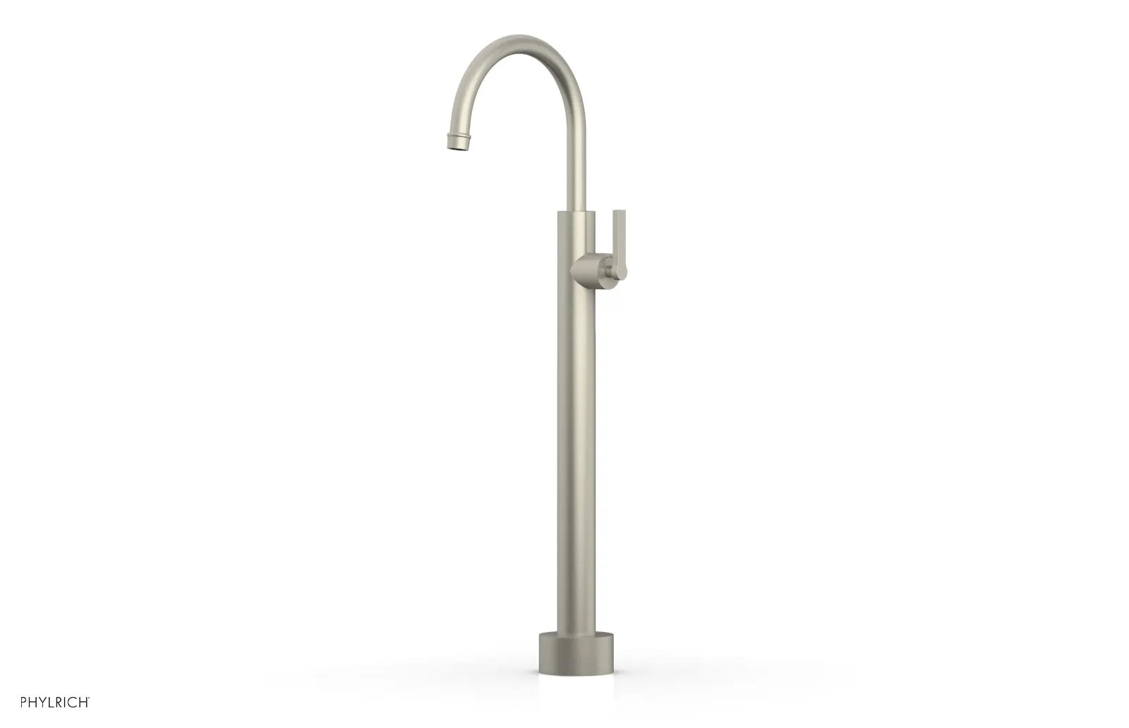 Phylrich HEX MODERN Low Floor Mount Tub Filler - Lever Handle by Phylrich