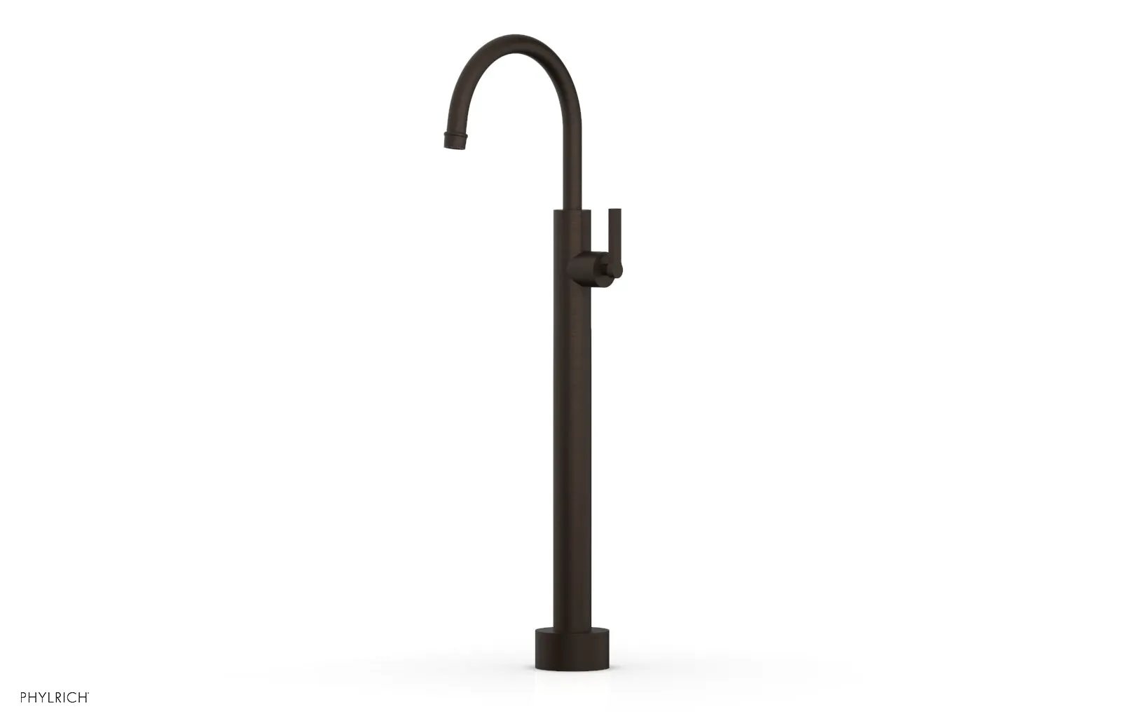 Phylrich HEX MODERN Low Floor Mount Tub Filler - Lever Handle by Phylrich