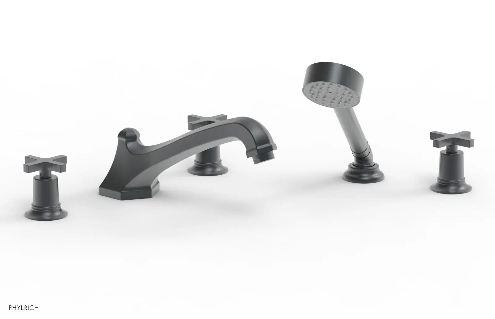 Phylrich HEX MODERN Deck Tub Set with Hand Shower by Phylrich