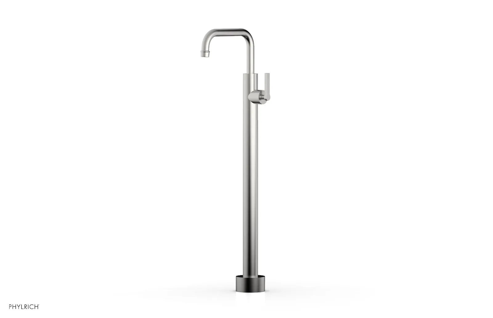Phylrich HEX MODERN Tall Floor Mount Tub Filler - Lever Handle by Phylrich