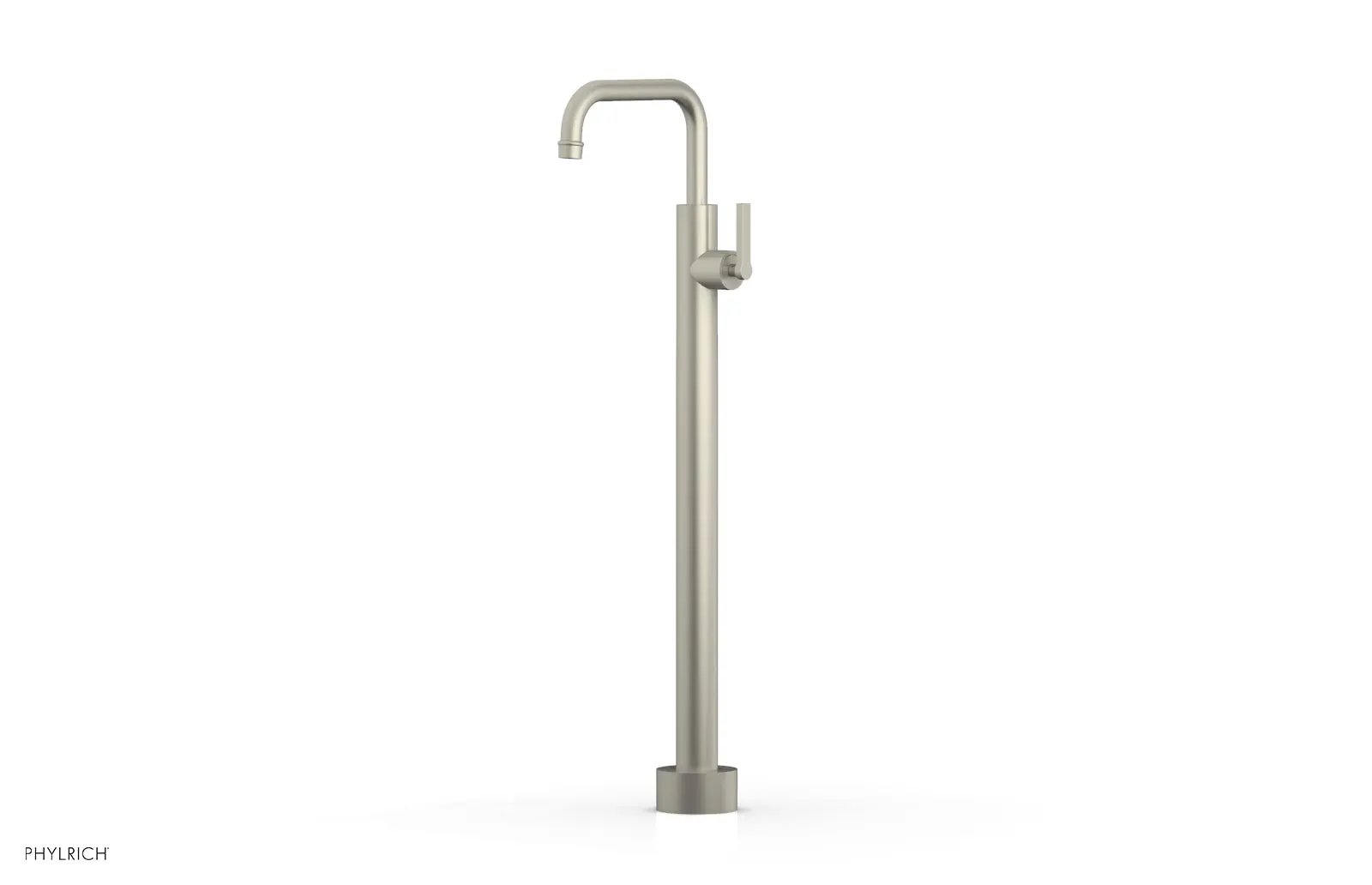 Phylrich HEX MODERN Tall Floor Mount Tub Filler - Lever Handle by Phylrich
