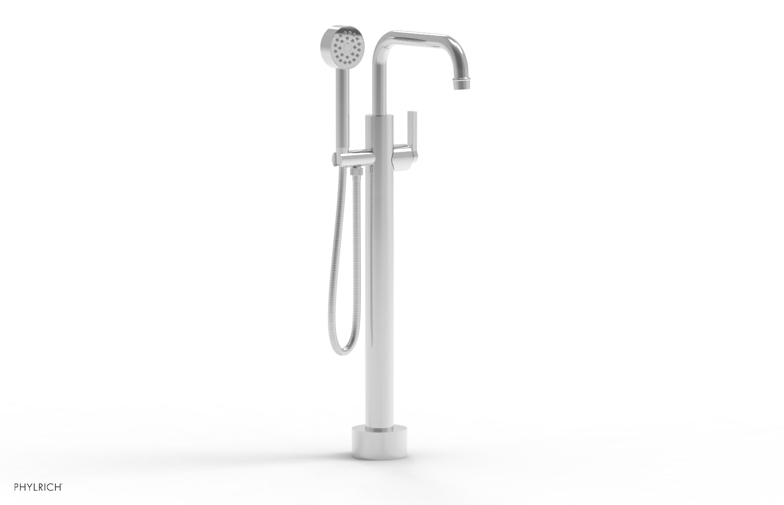 polished chrome tub filler