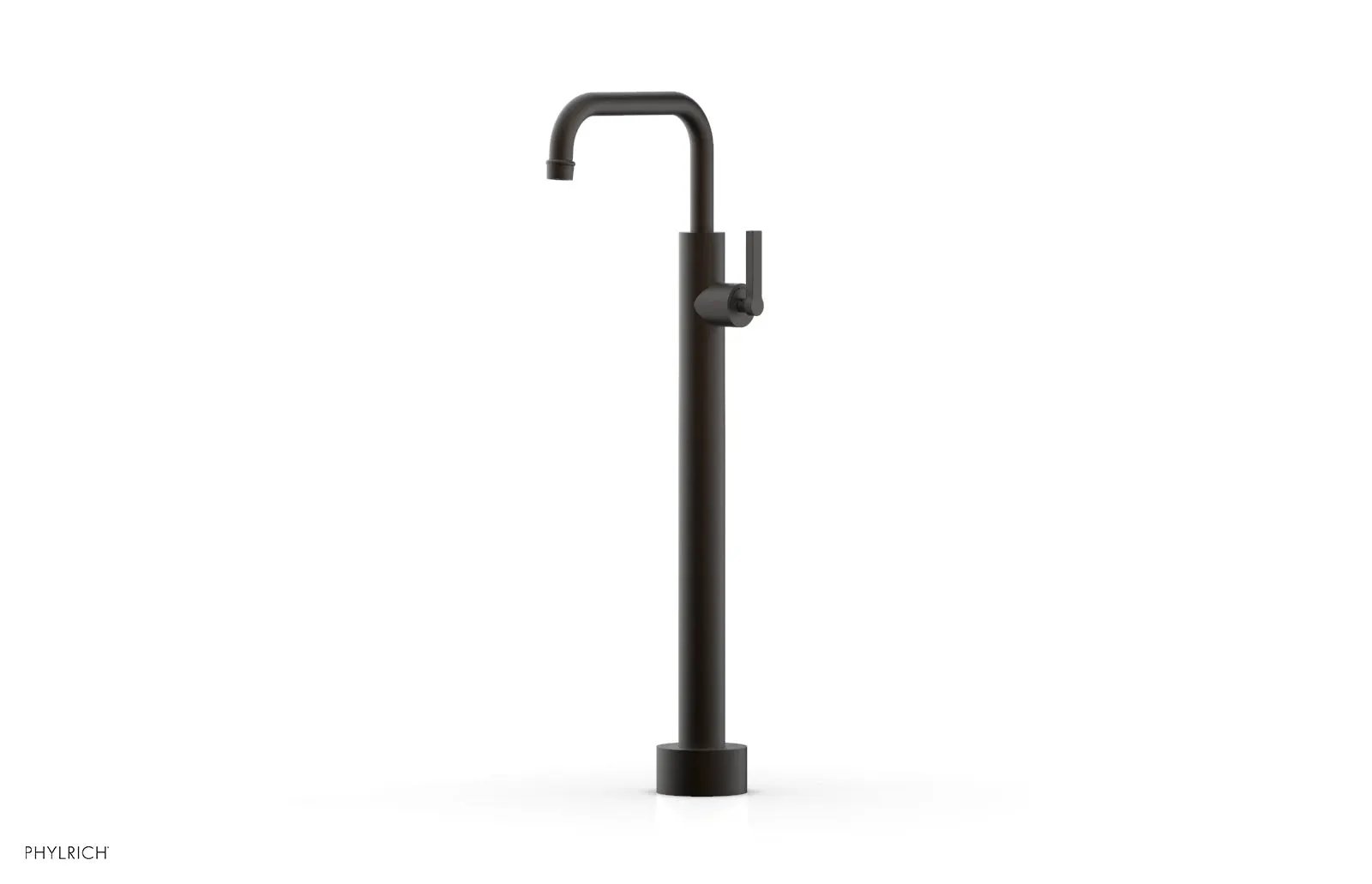 Phylrich HEX MODERN Low Floor Mount Tub Filler - Lever Handle by Phylrich