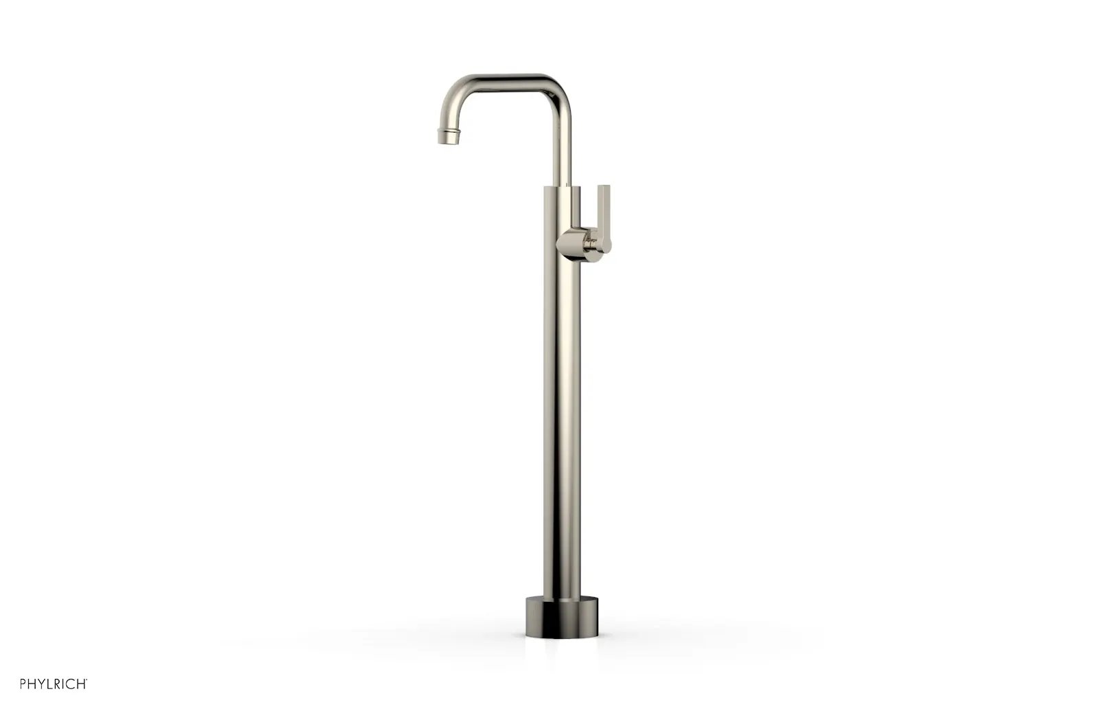 Phylrich HEX MODERN Low Floor Mount Tub Filler - Lever Handle by Phylrich