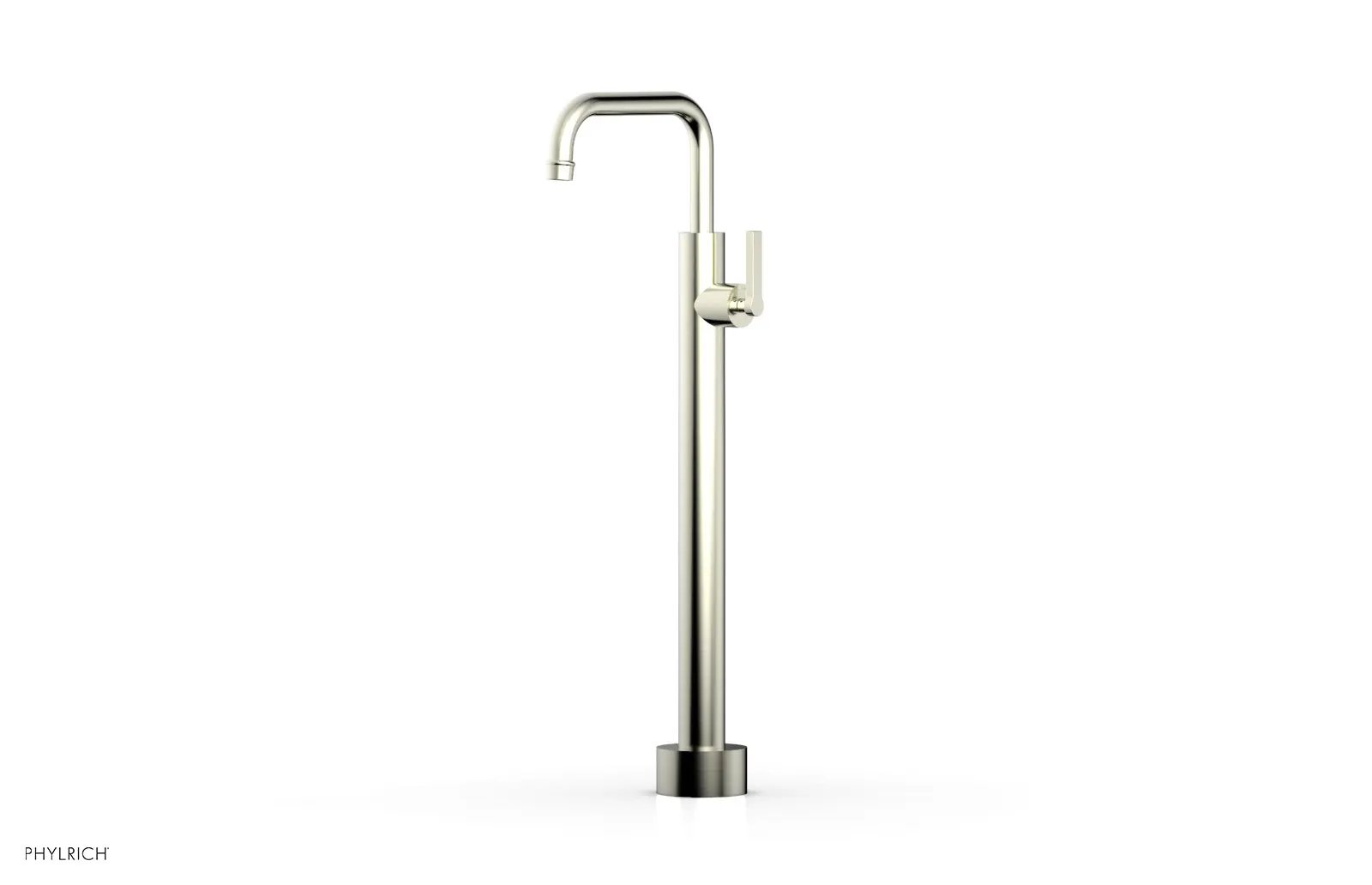 Phylrich HEX MODERN Low Floor Mount Tub Filler - Lever Handle by Phylrich