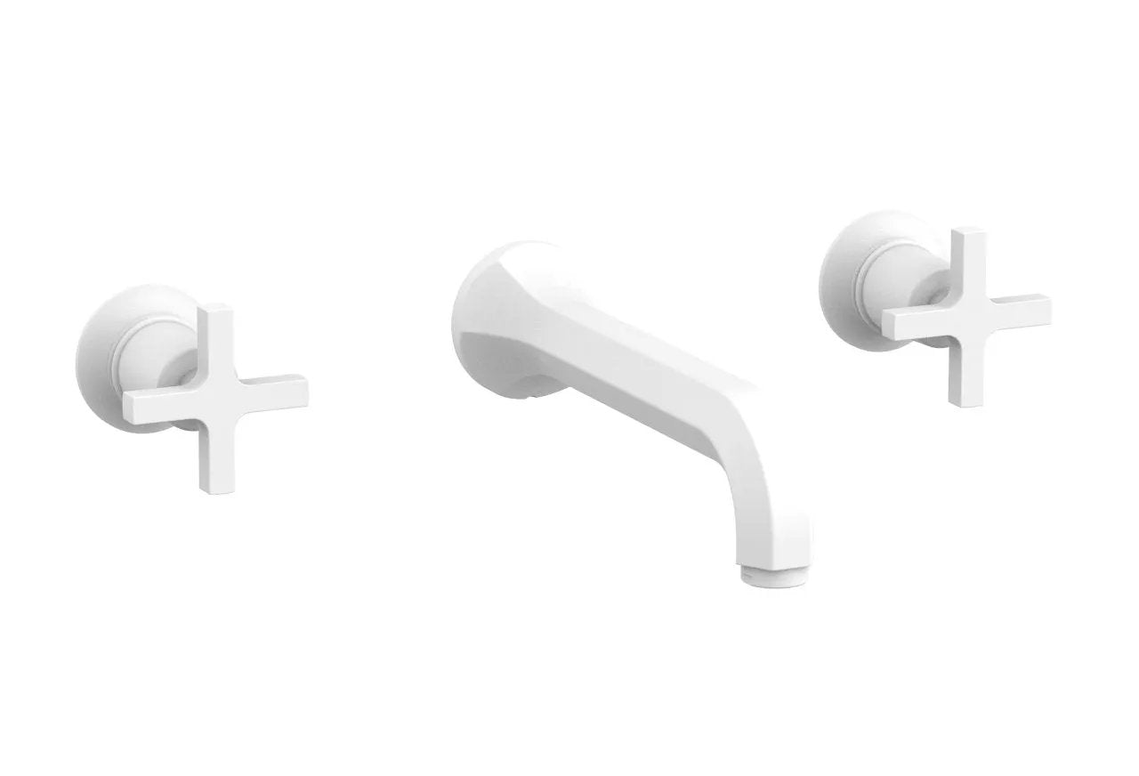 Phylrich HEX MODERN Wall Tub Set - Cross Handles by Phylrich