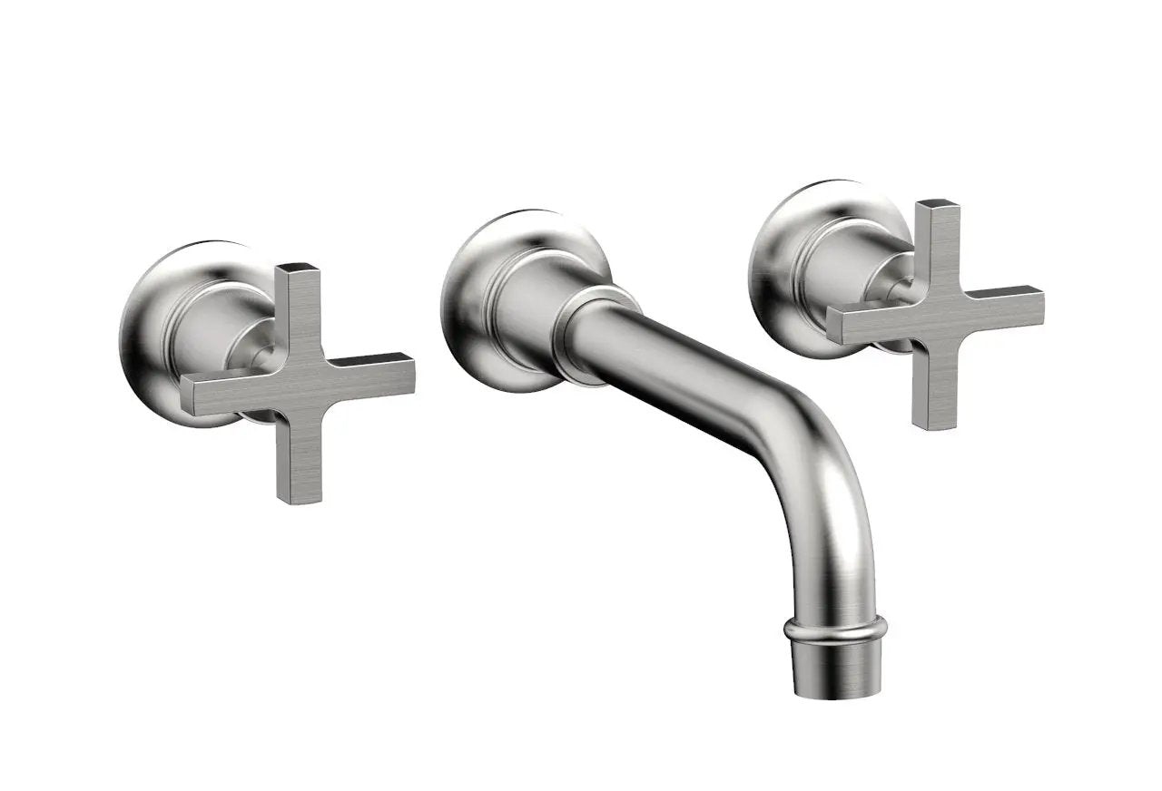 Phylrich HEX MODERN Wall Tub Set - Cross Handles by Phylrich