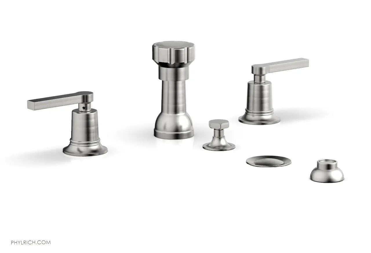 Phylrich HEX MODERN Four Hole Bidet Set - Lever Handles by Phylrich