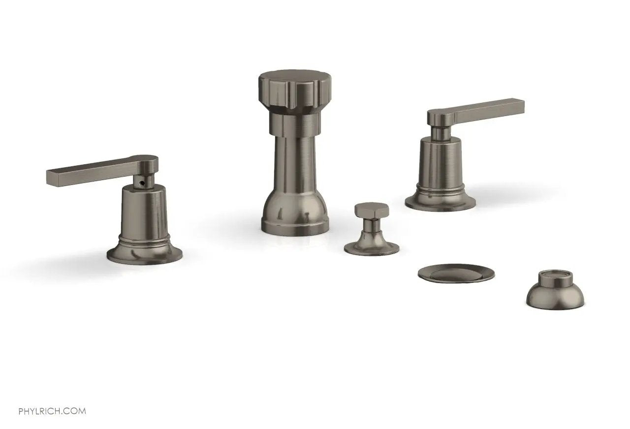 Phylrich HEX MODERN Four Hole Bidet Set - Lever Handles by Phylrich