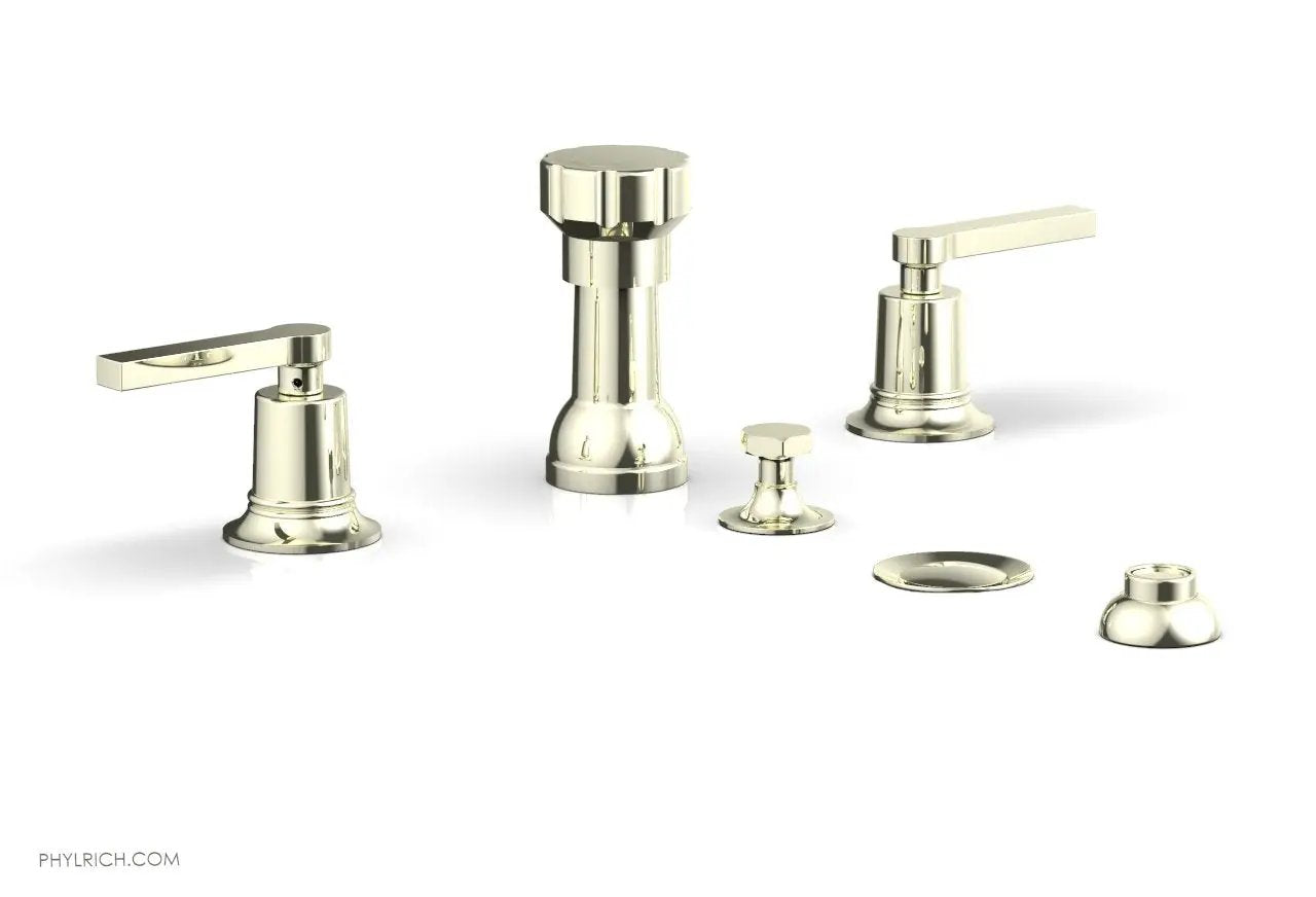 Phylrich HEX MODERN Four Hole Bidet Set - Lever Handles by Phylrich