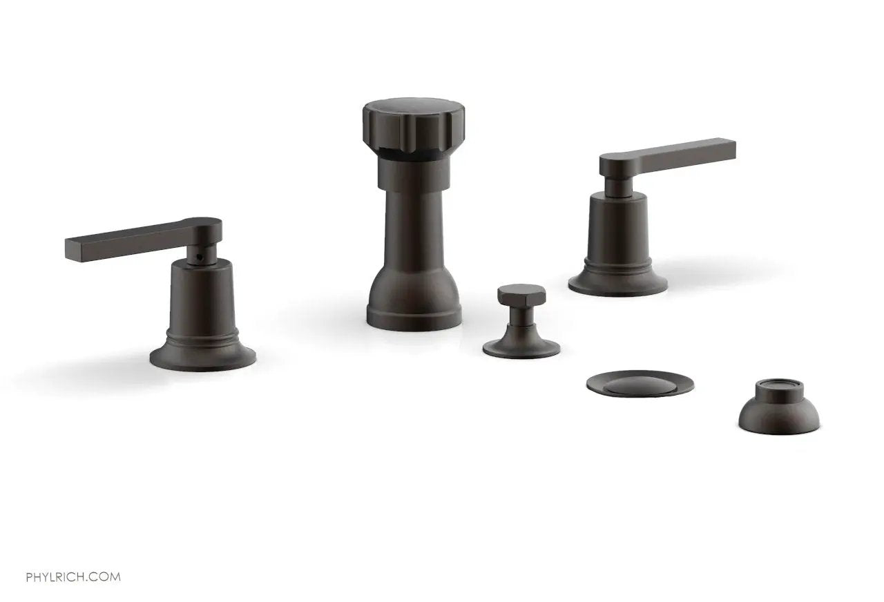 Phylrich HEX MODERN Four Hole Bidet Set - Lever Handles by Phylrich