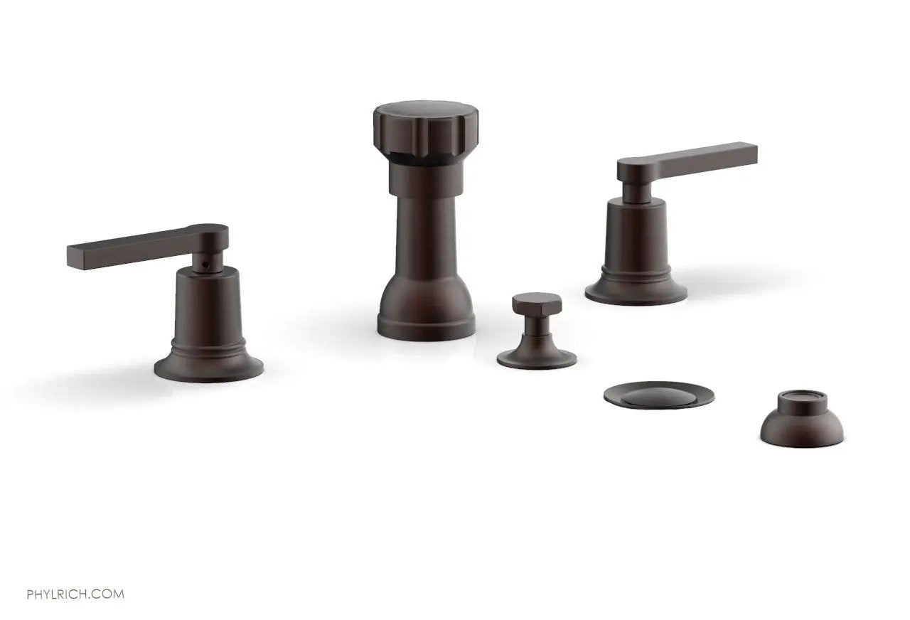 Phylrich HEX MODERN Four Hole Bidet Set - Lever Handles by Phylrich