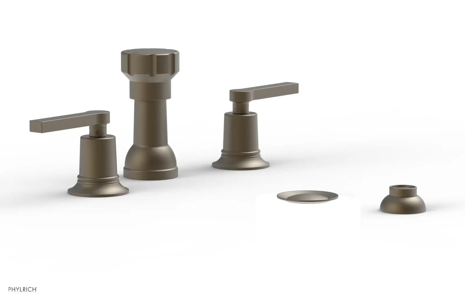 Phylrich HEX MODERN Four Hole Bidet Set - Lever Handles by Phylrich
