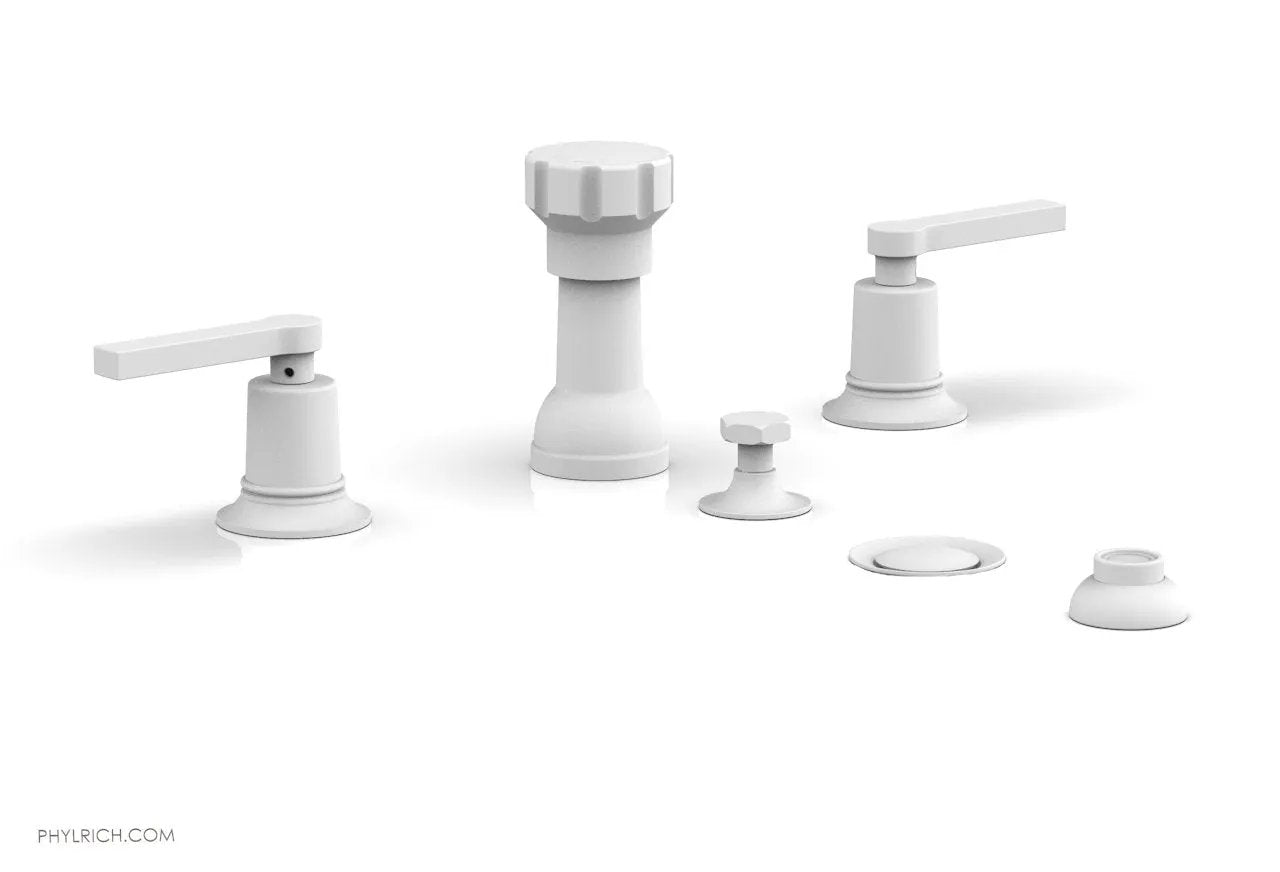 Phylrich HEX MODERN Four Hole Bidet Set - Lever Handles by Phylrich