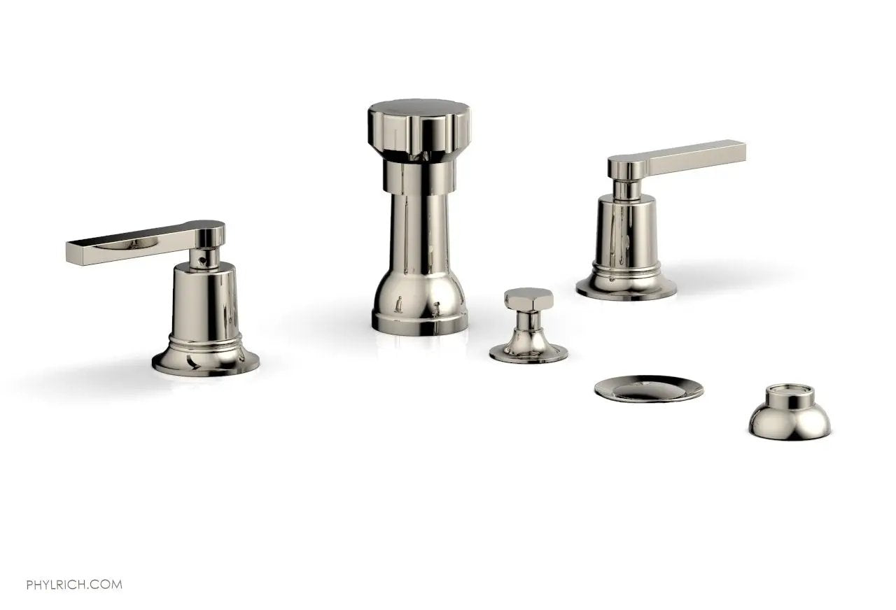 Phylrich HEX MODERN Four Hole Bidet Set - Lever Handles by Phylrich