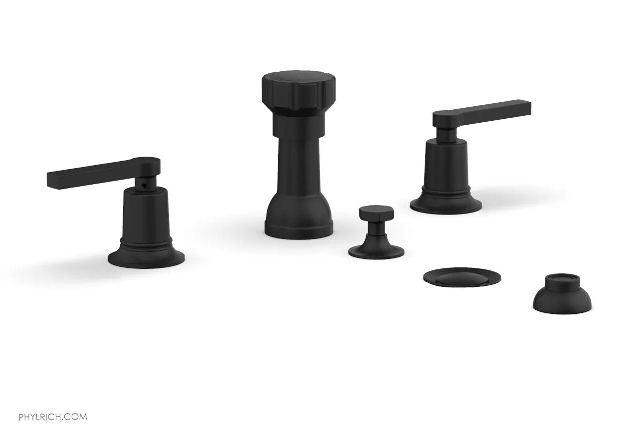 Phylrich HEX MODERN Four Hole Bidet Set - Lever Handles by Phylrich