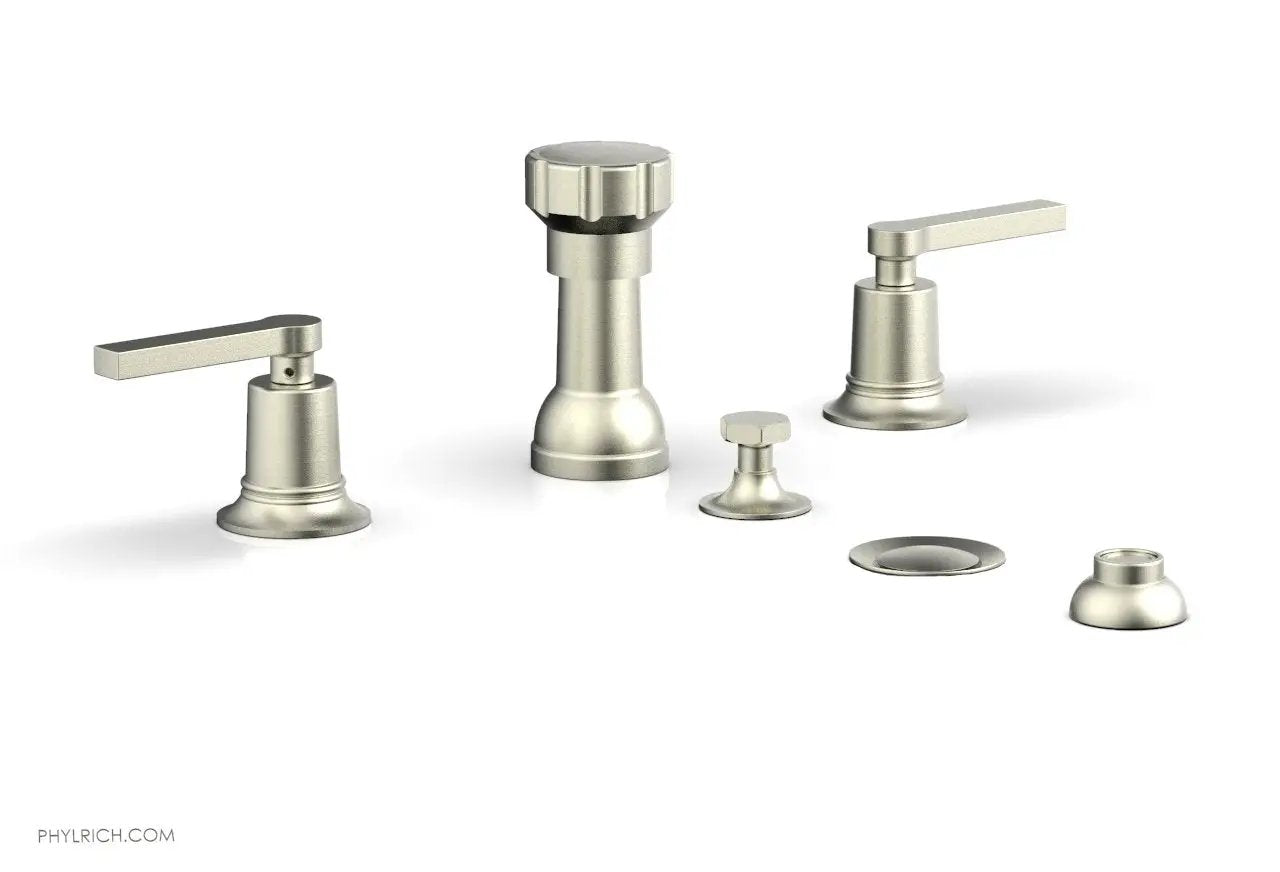 Phylrich HEX MODERN Four Hole Bidet Set - Lever Handles by Phylrich