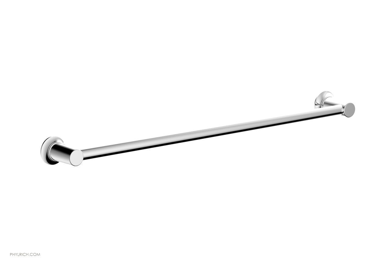 polished chrome towel bar