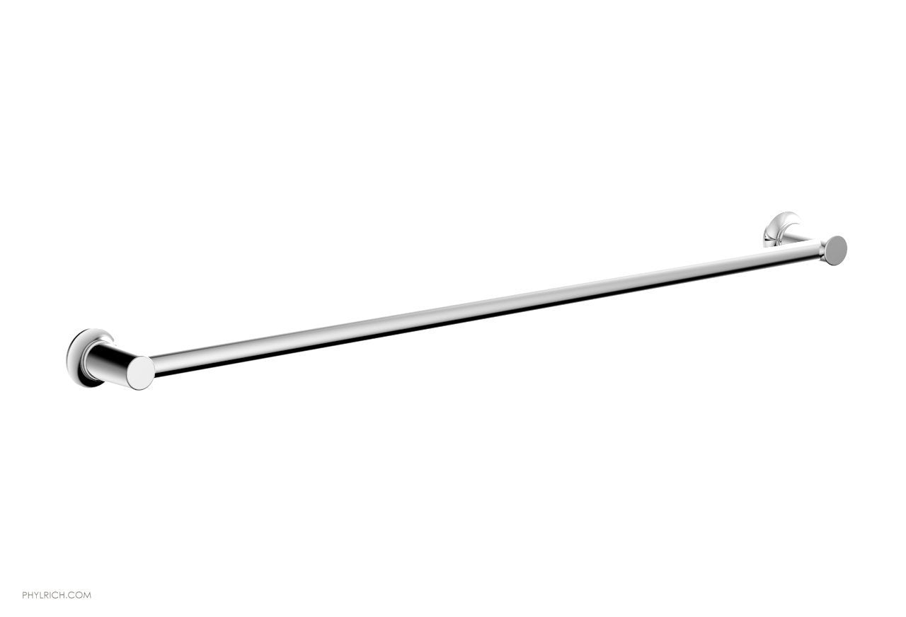 polished chrome towel bar