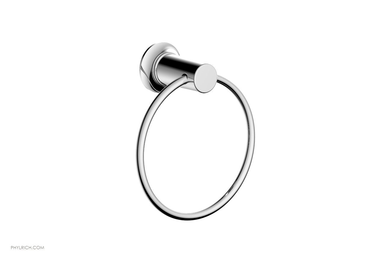 polished chrome towel ring
