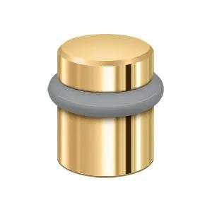 Deltana Round Universal Floor Bumper 1-1/2", Solid Brass by Deltana