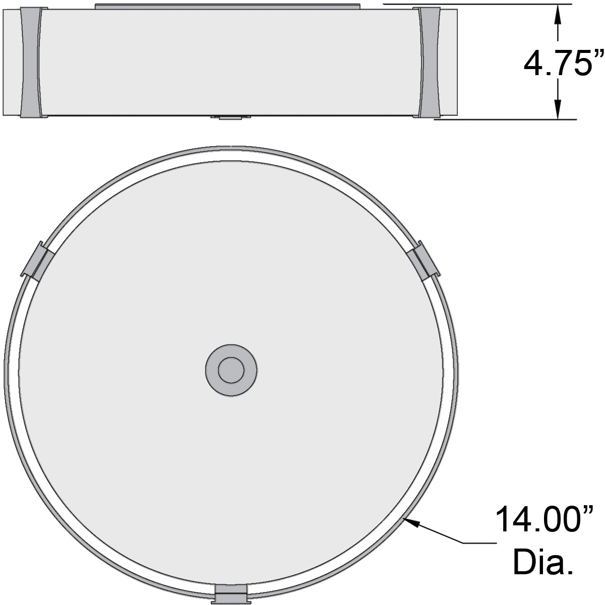 brushed steel flush mount