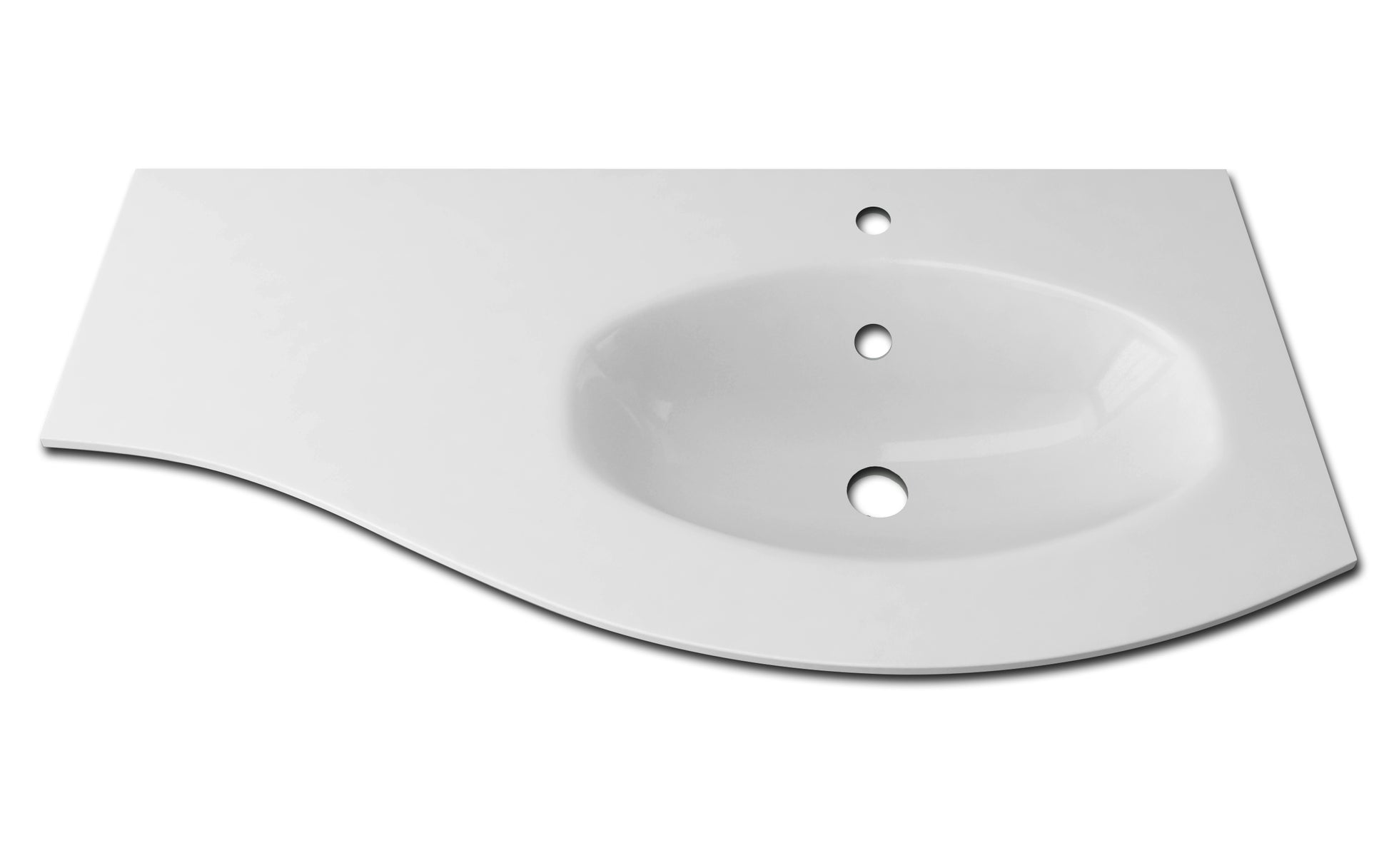 Baden Haus Olimpia Vague 41" 1Ø Right Glass Basin