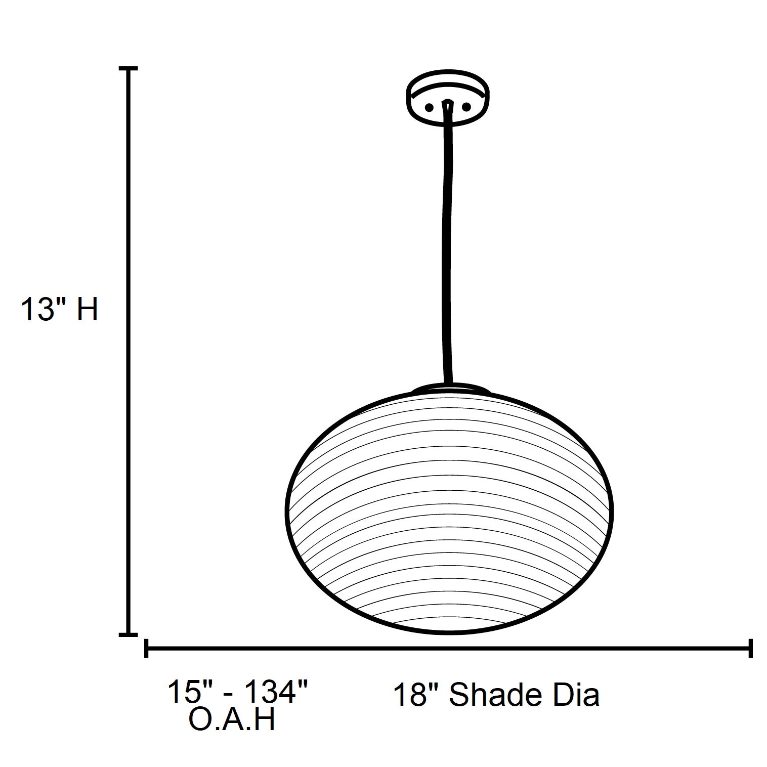 brushed steel pendant