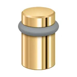 Deltana Round Universal Floor Bumper 2", Solid Brass by Deltana