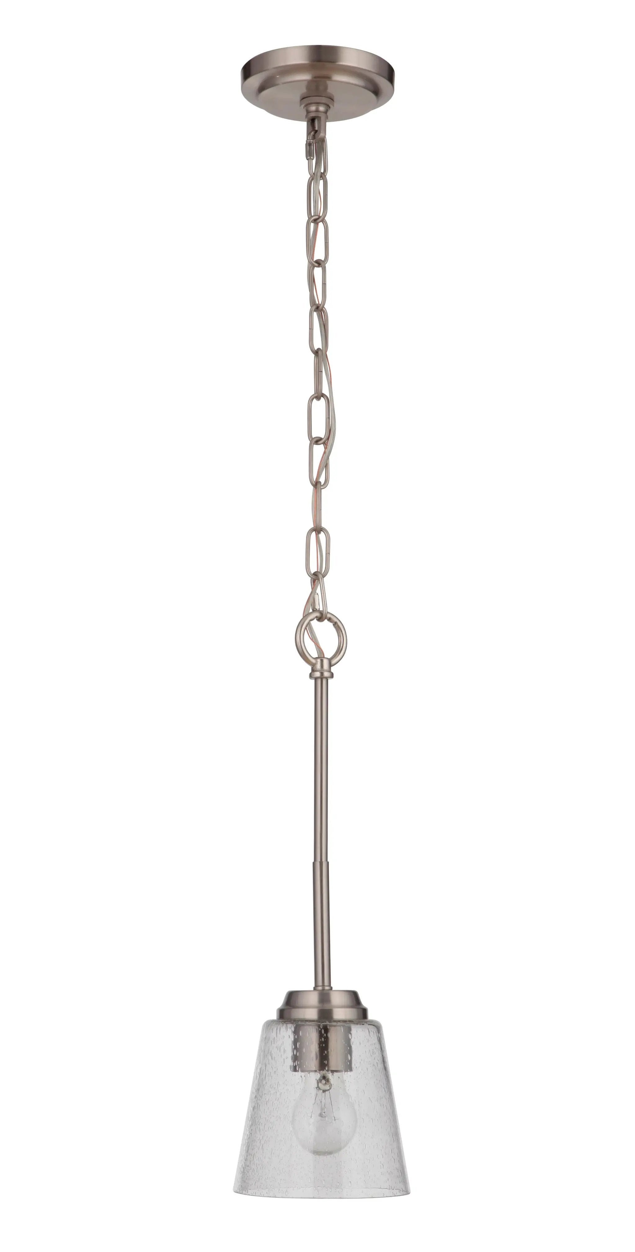 brushed polished nickel pendants