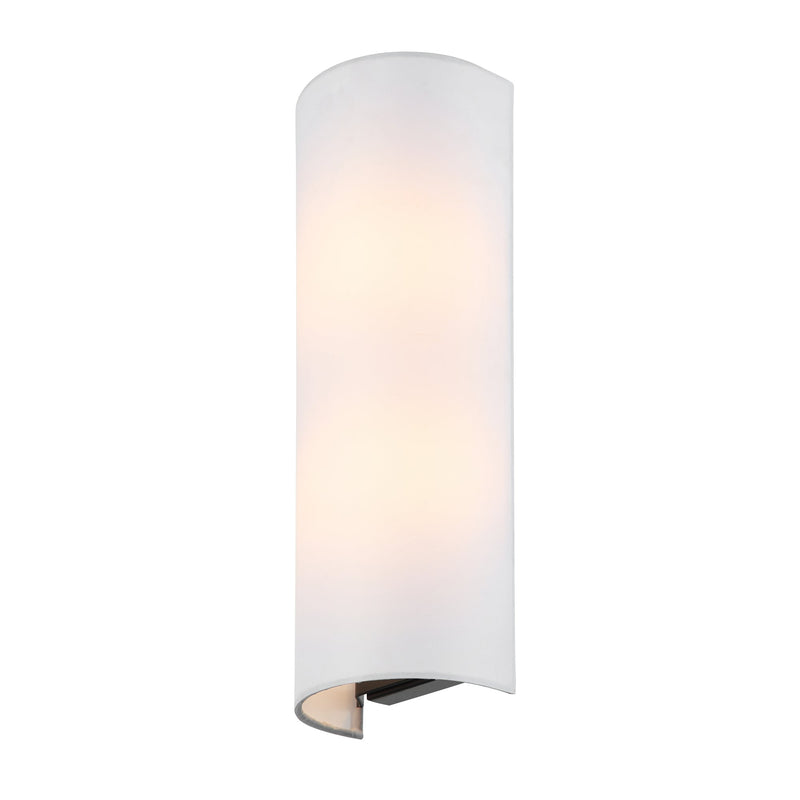 black/satin brass wall mount light
