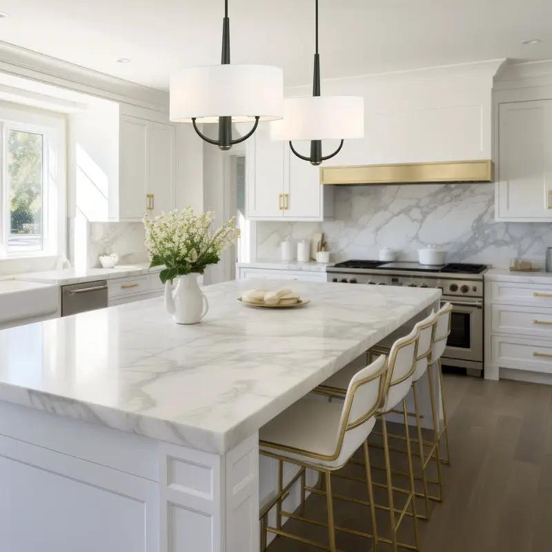 black/satin brass pendant light