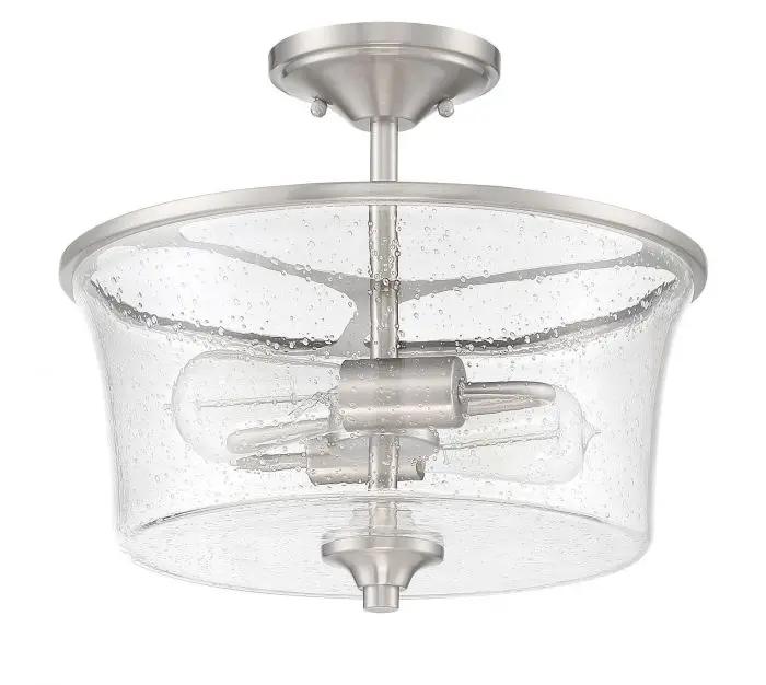 brushed polished nickel ceiling mount