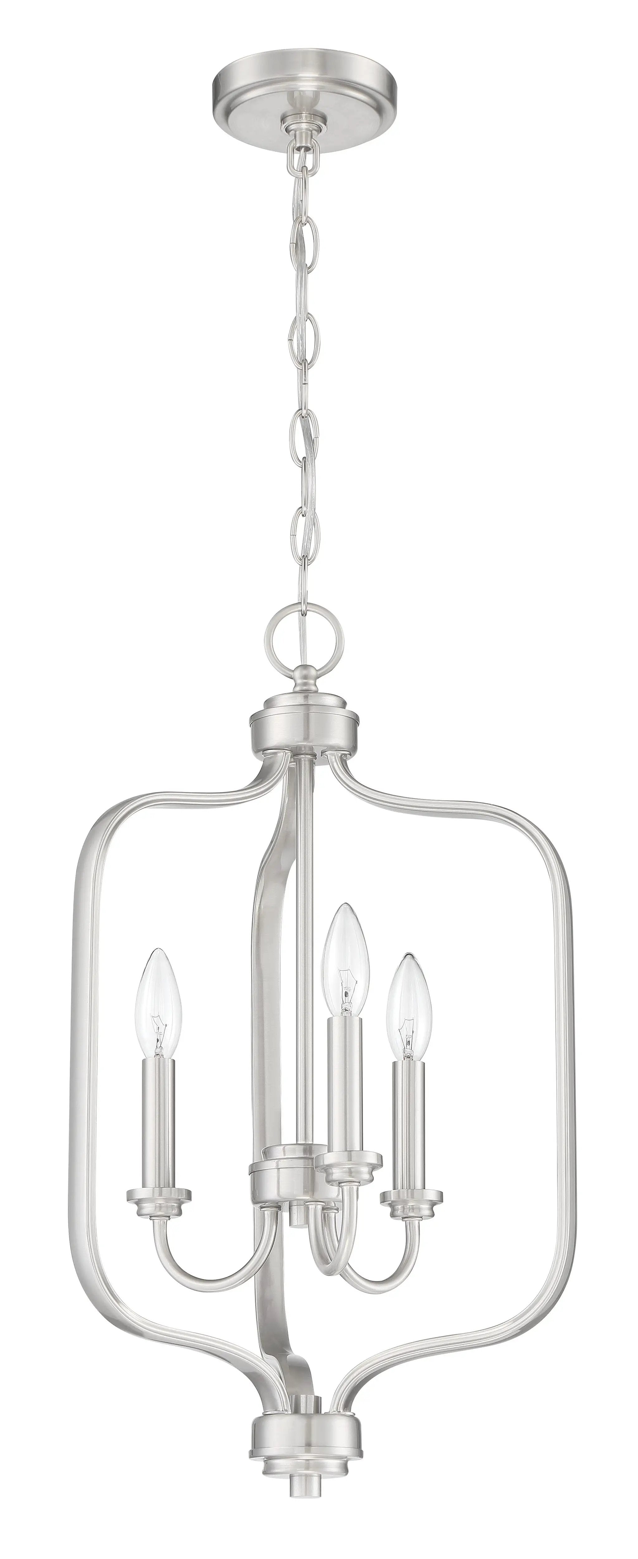 brushed polished nickel ceiling mount