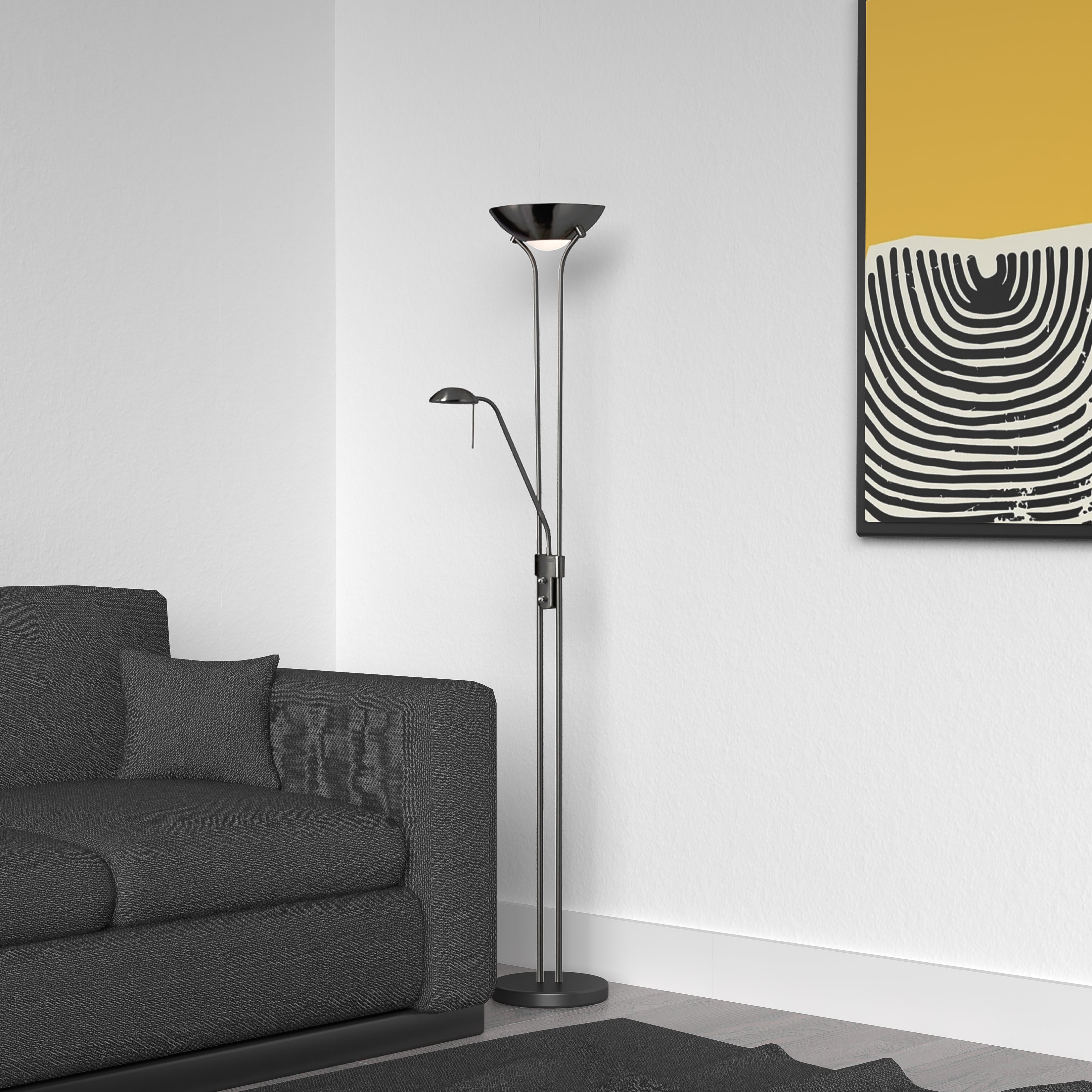matte black floor lamp